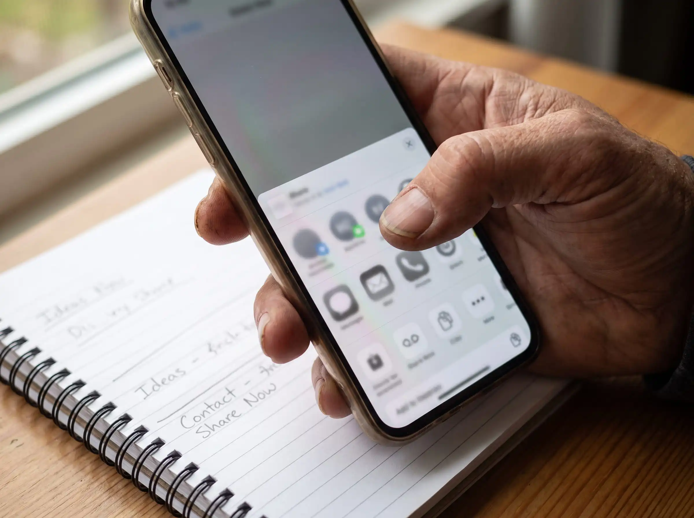Person holding a smartphone preparing to bulk download several Kwai videos at once